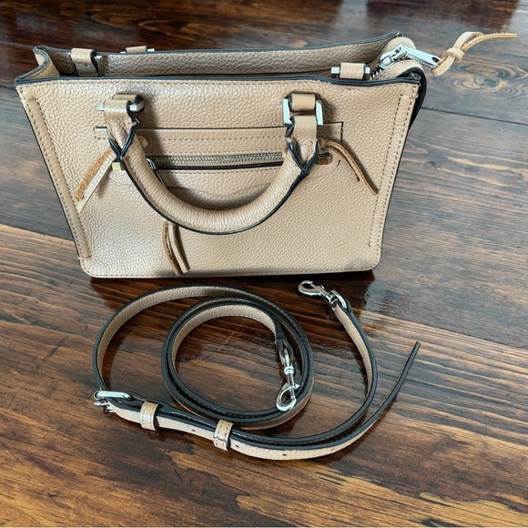 Rebecca Minkoff Women's Micro Regan Leather Satchel - Tan - Like New - Picture 1 of 11